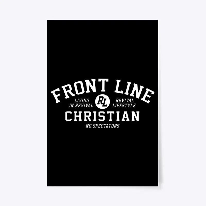 Front Line Christian White Text 