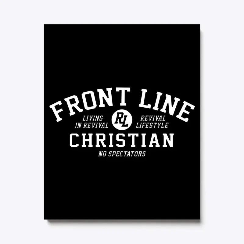 Front Line Christian White Text 